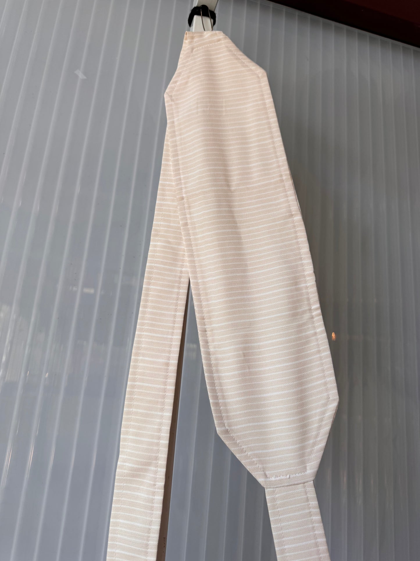 1970s Cream & White Pinstripe Jumpsuit & Blazer Set