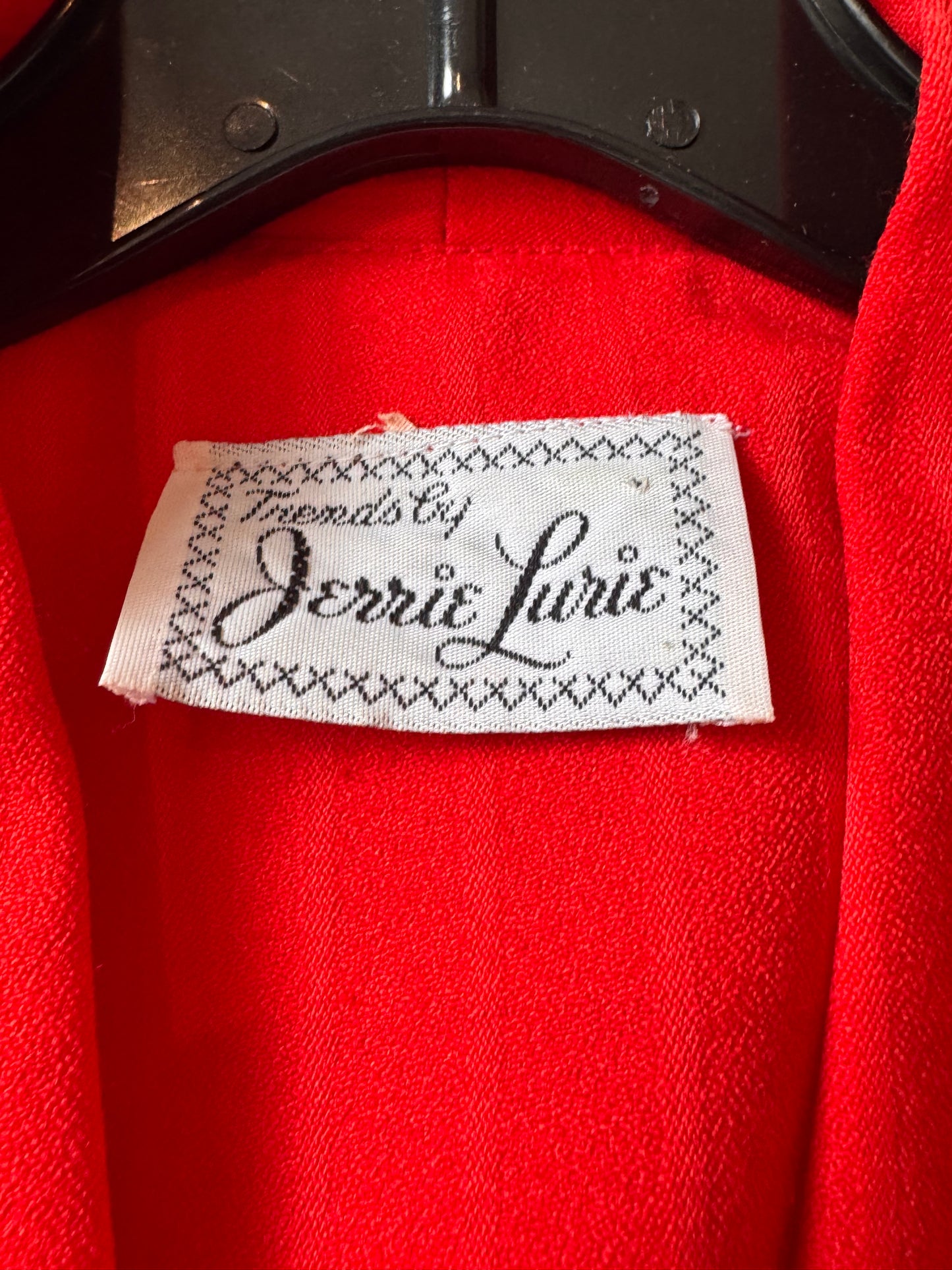 1970s / 1980s Red Long-Sleeve Wrap Dress