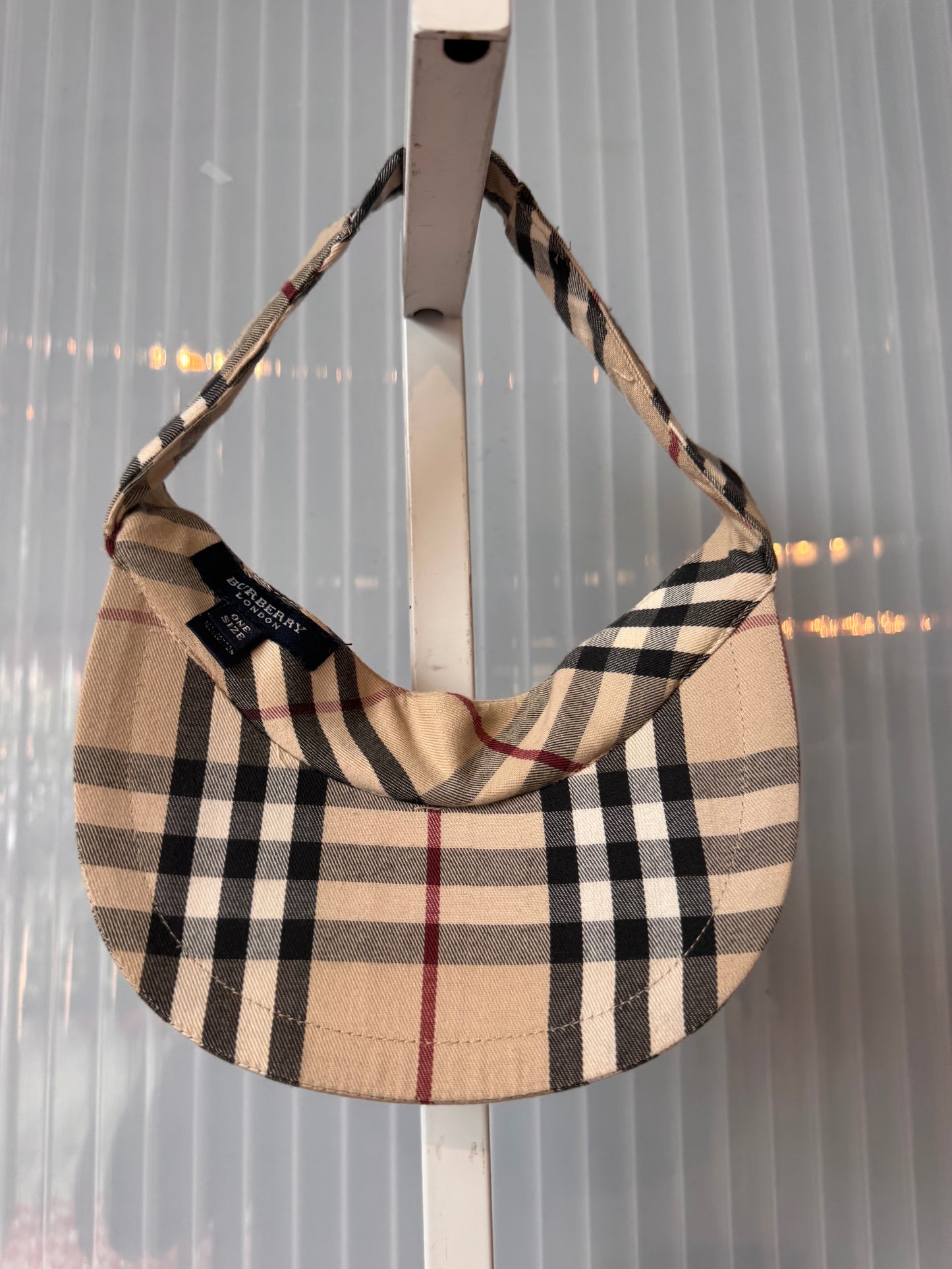 Y2K Burberry Tennis Dress w/ Plaid Trim & Hat Set