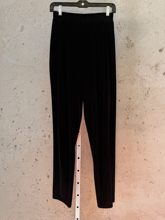1980s Black Velvet Pants
