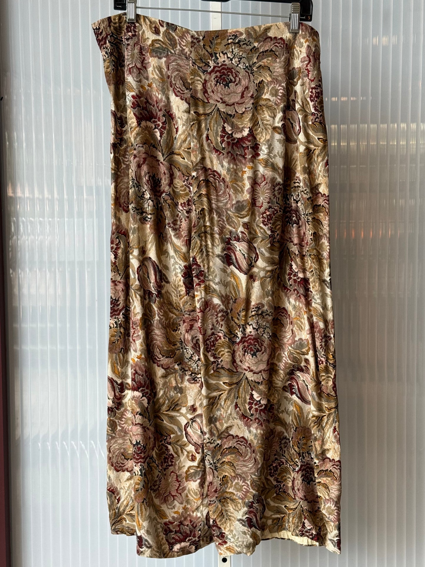 1980s Floral Print Pants