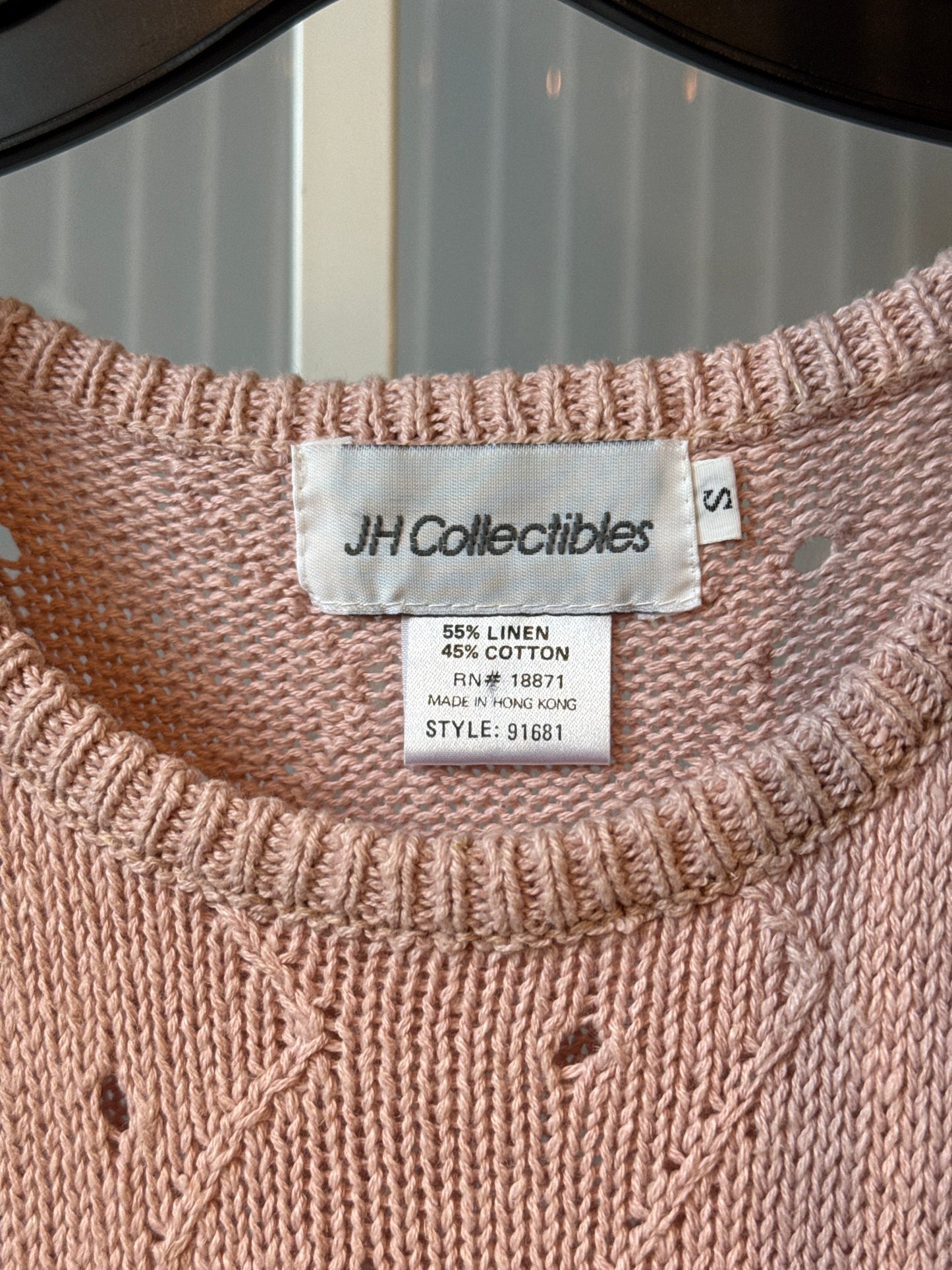 1980s Pink Knitted Sweater