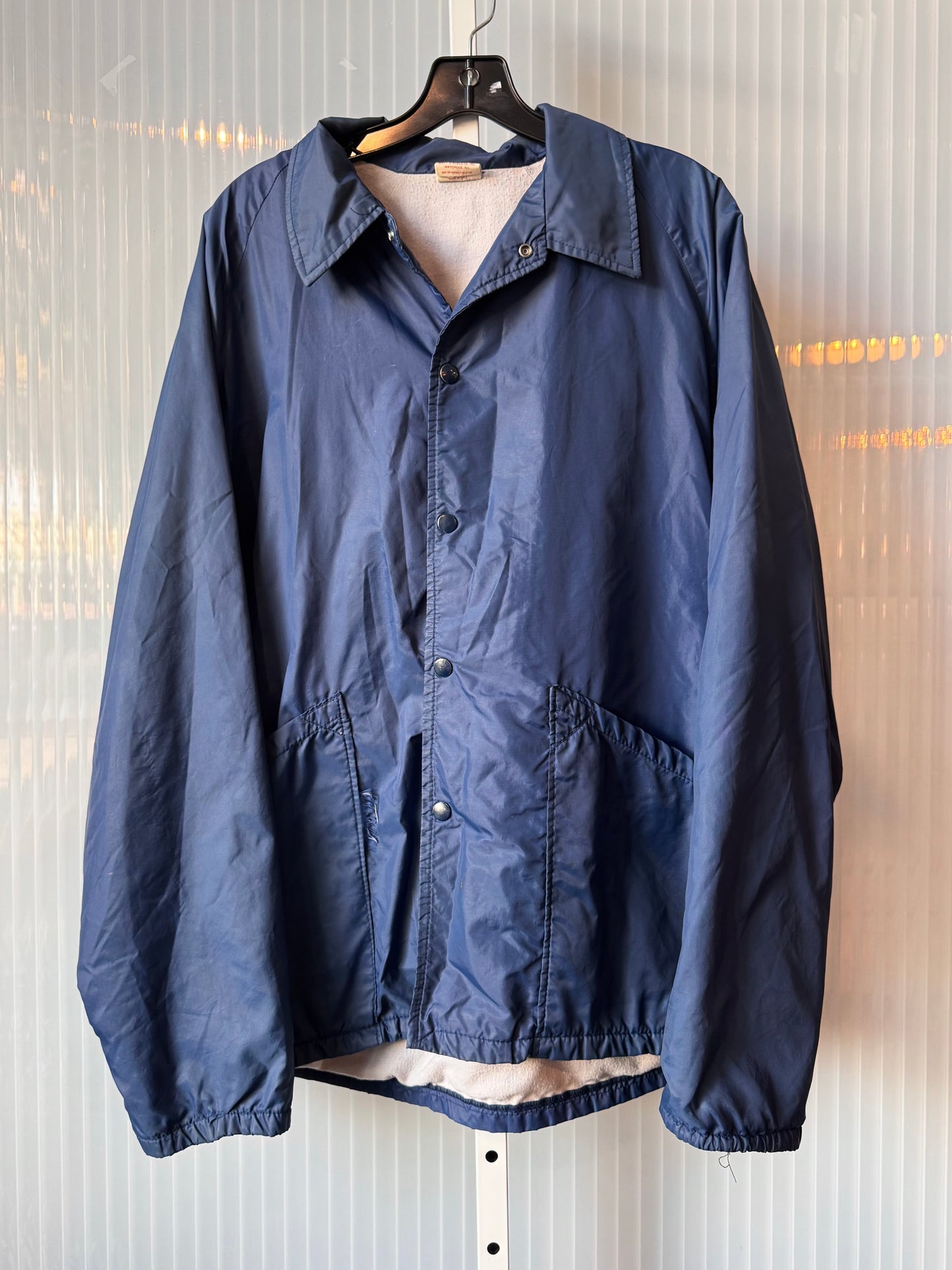 1970s Navy Blue Weather-Resistant Jacket