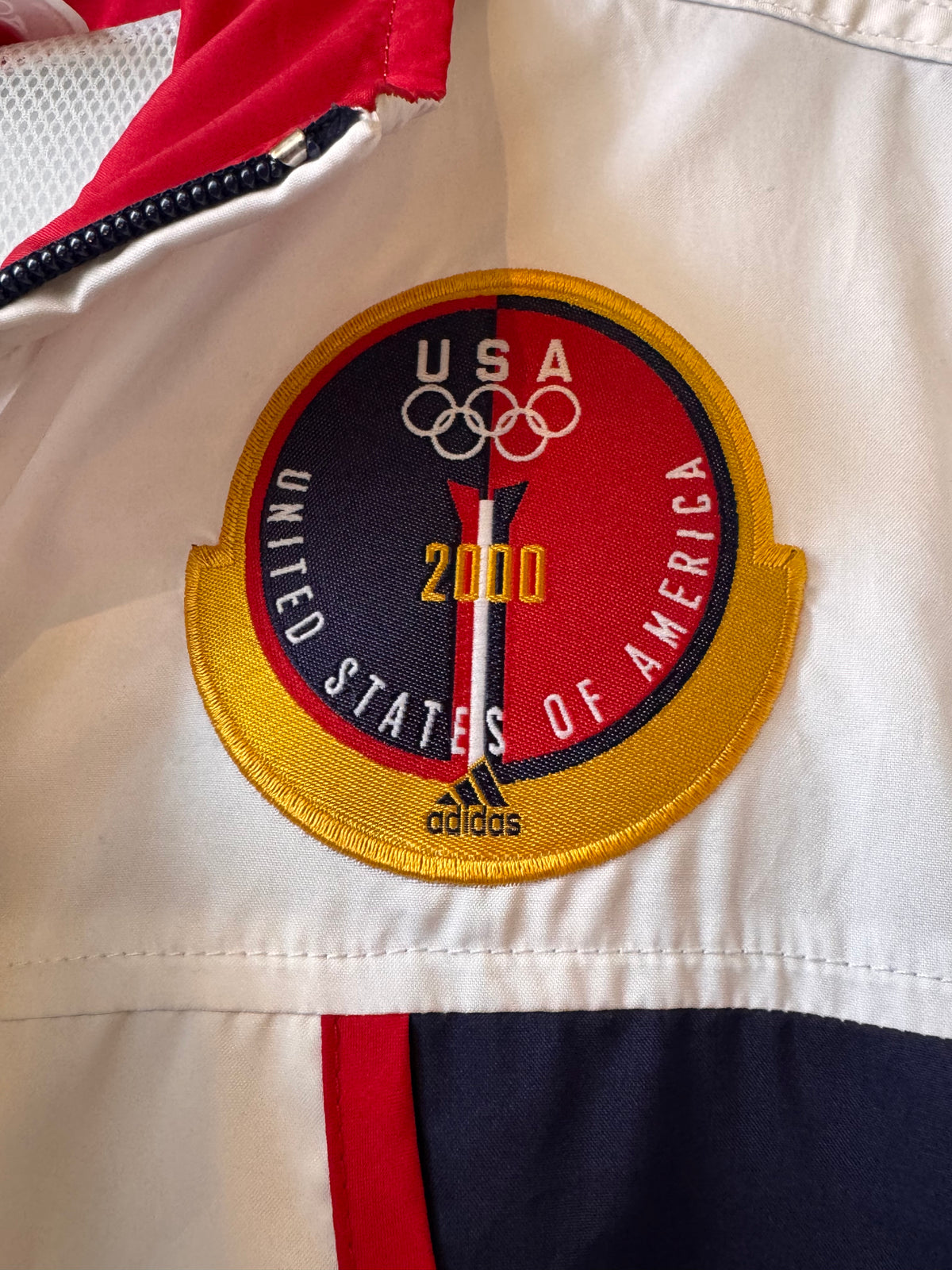 2000 Adidas USA Olympics Windbreaker Jacket