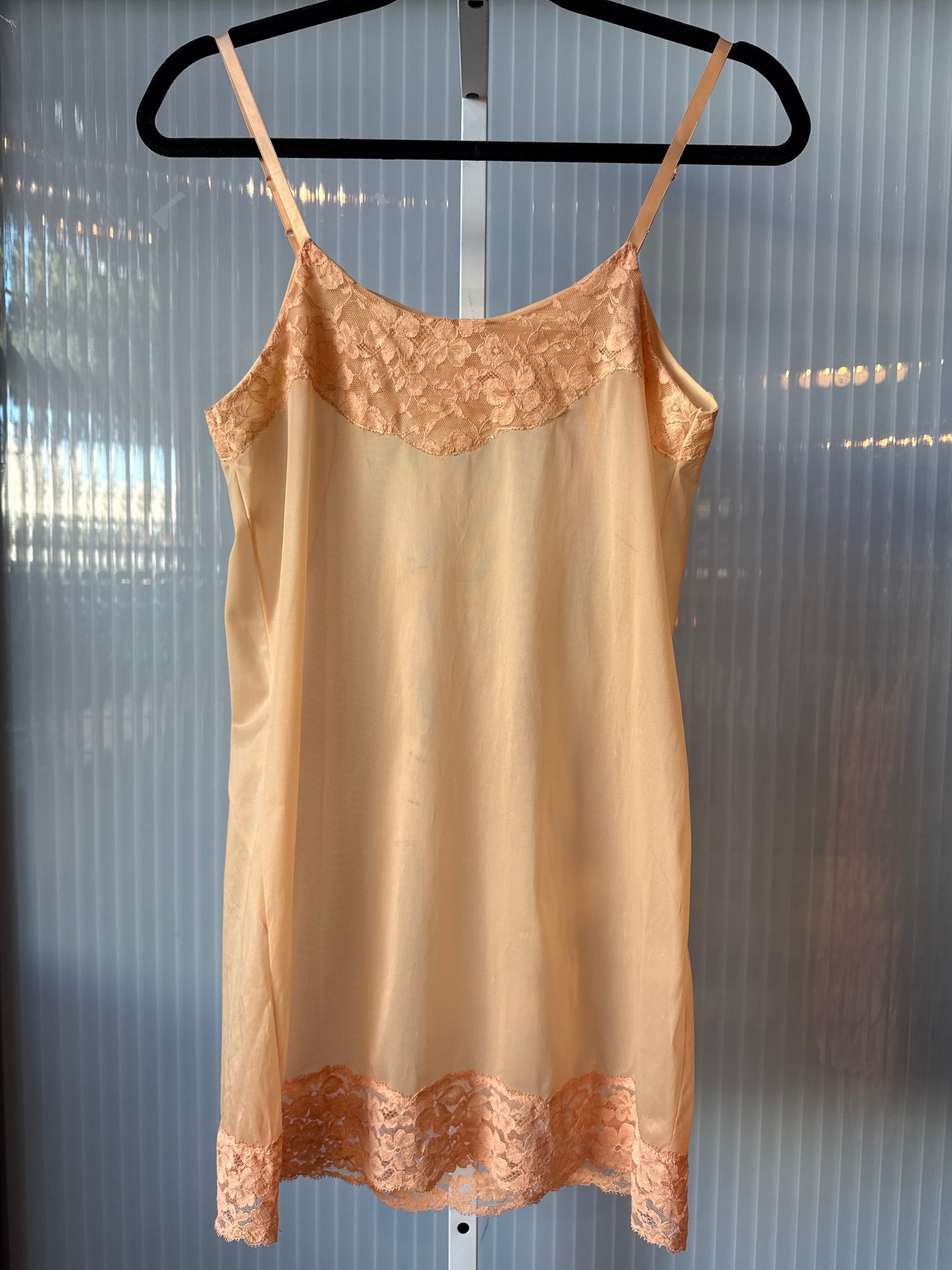 1950s Pastel Orange Slip