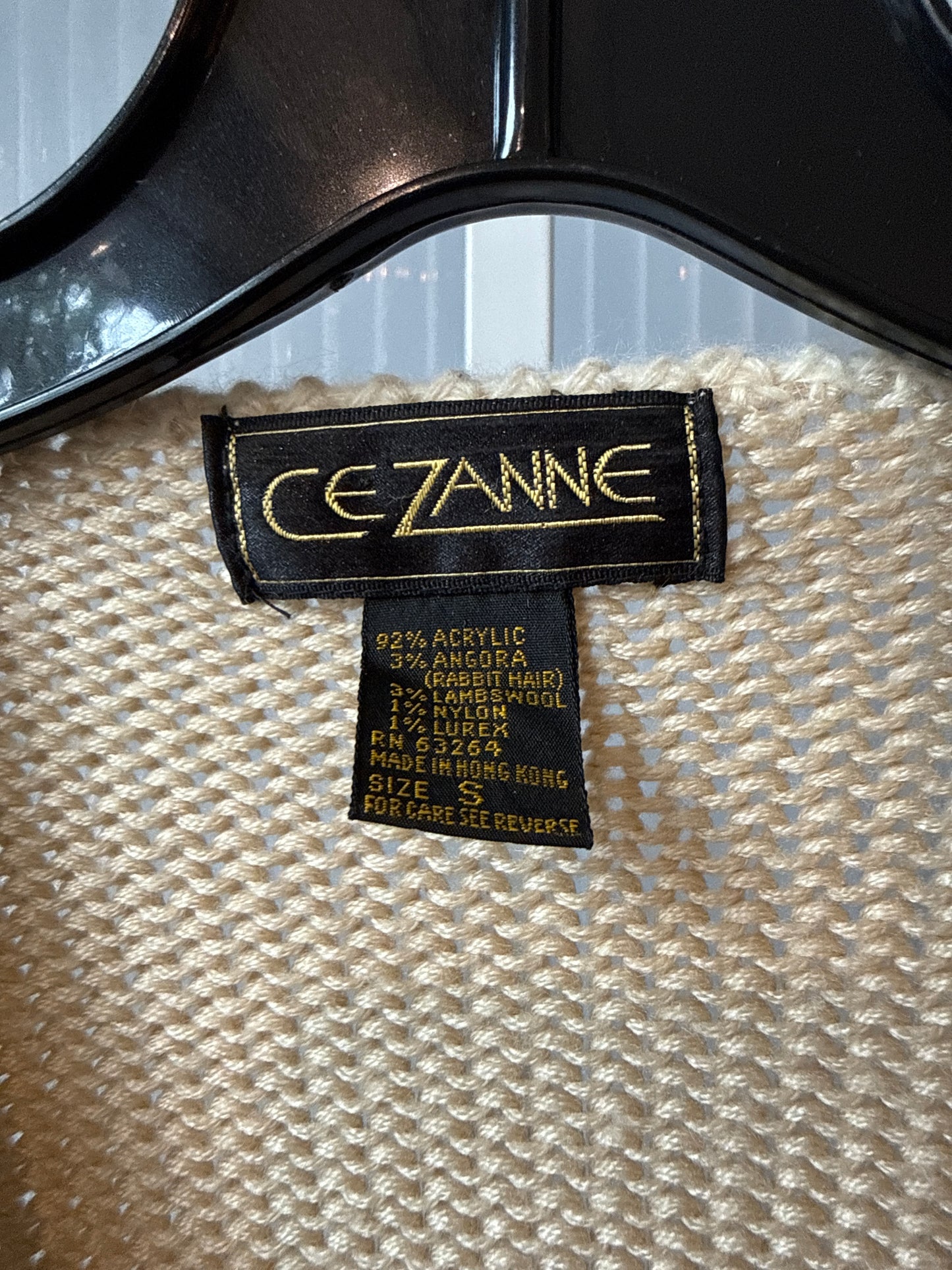 1980s Ce Zanne Knit V-Neck Sweater