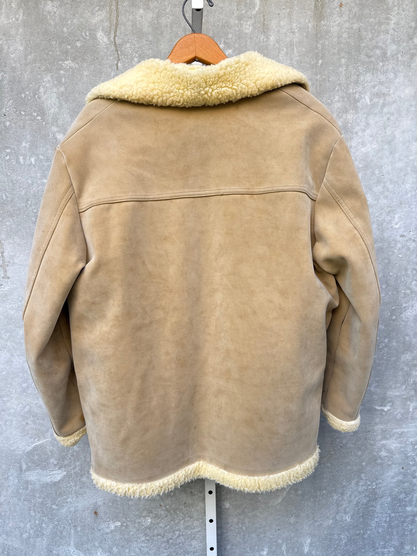 1970s Suede Jacket with Sherpa Lining