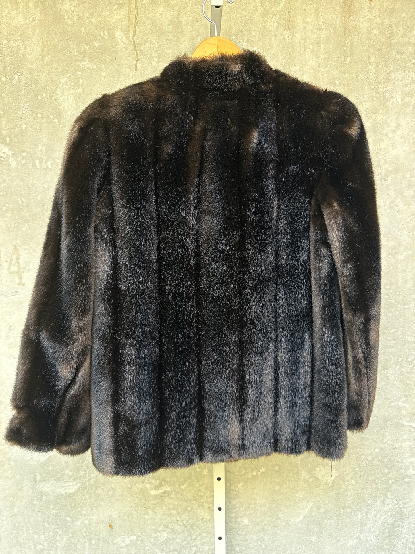 1960s Union Made Brown Faux Fur Coat