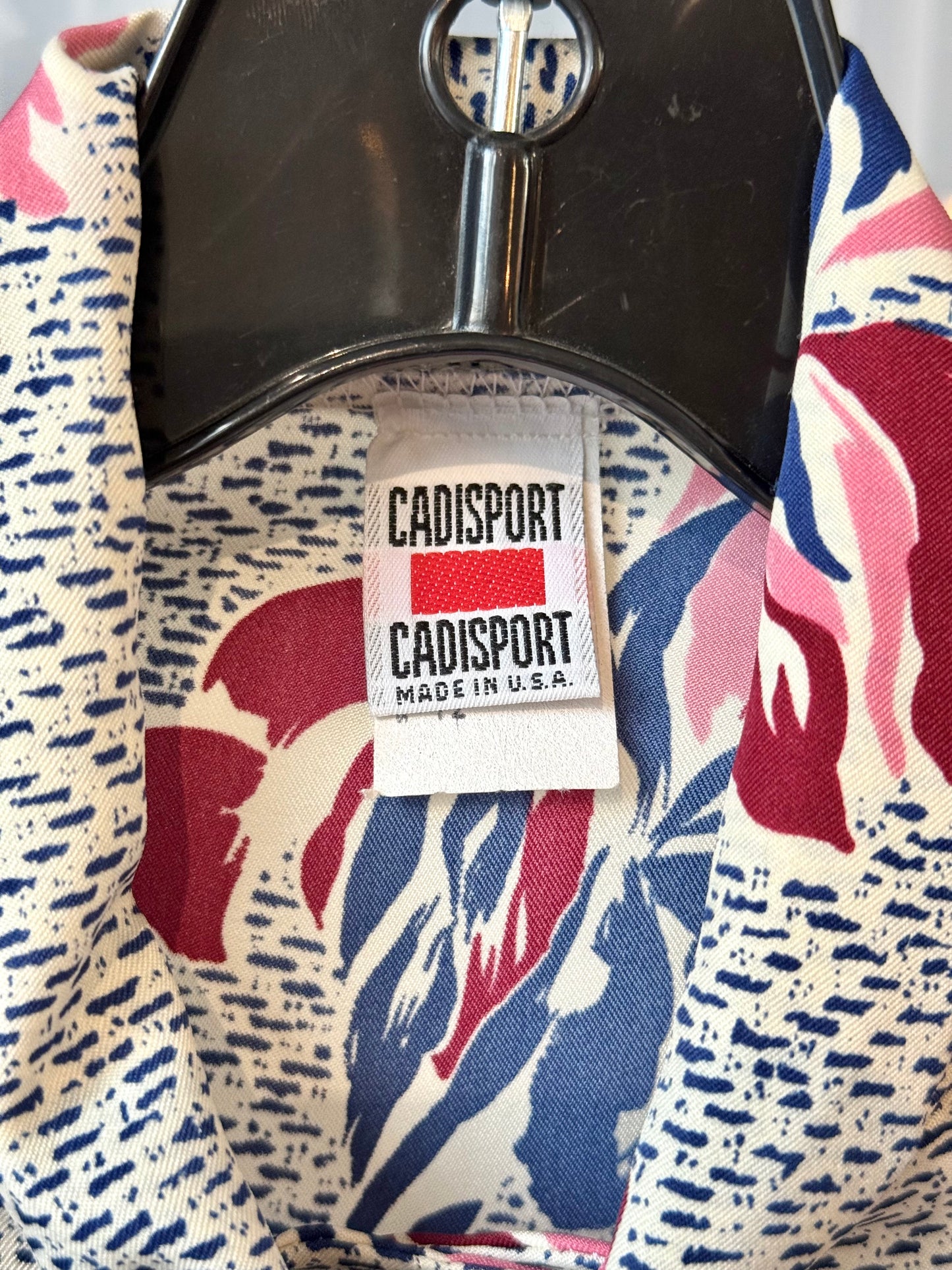 1980s Pussy Bow Blouse with Floral print