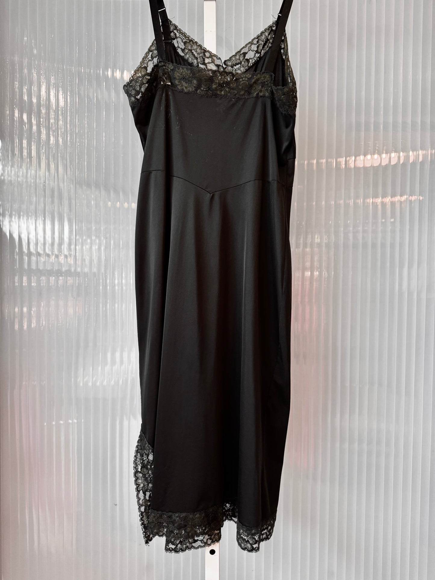 1950s Heiress Black Slip