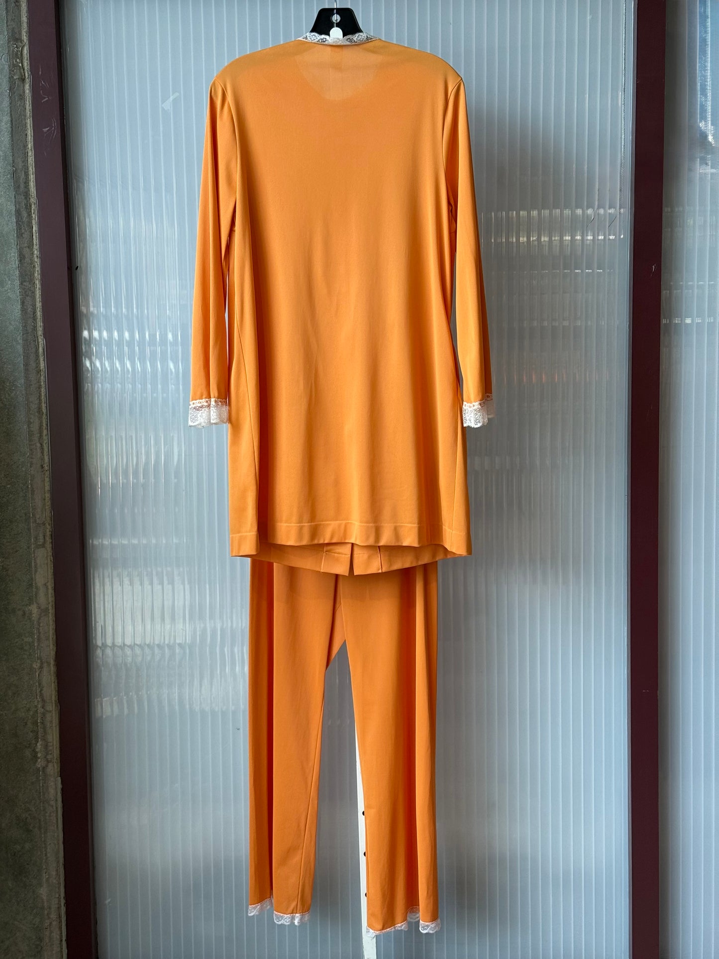 Late 50s/Early 60s Orange 2-Piece Pajama Set