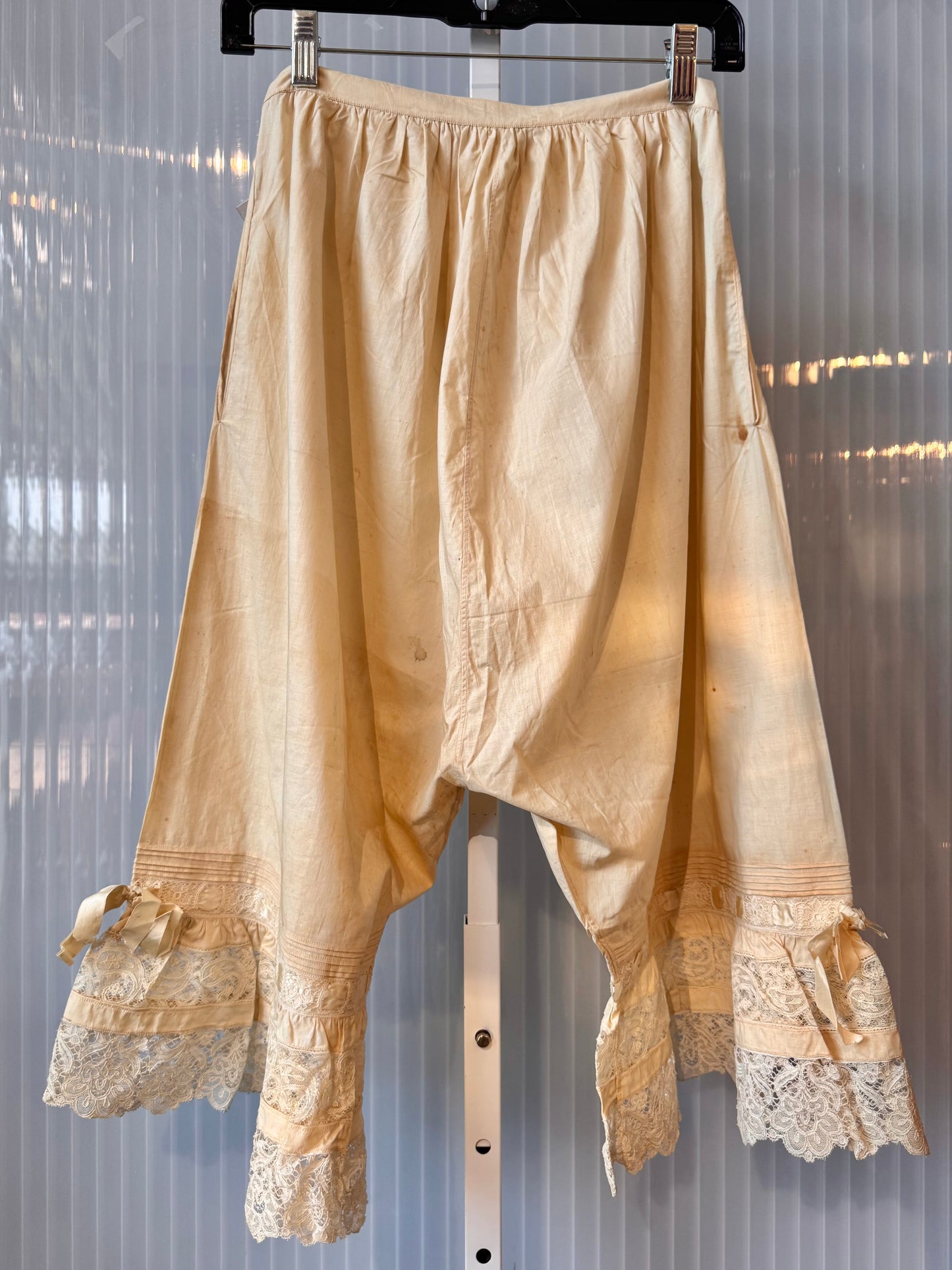 Edwardian Cream Lacy Drawers