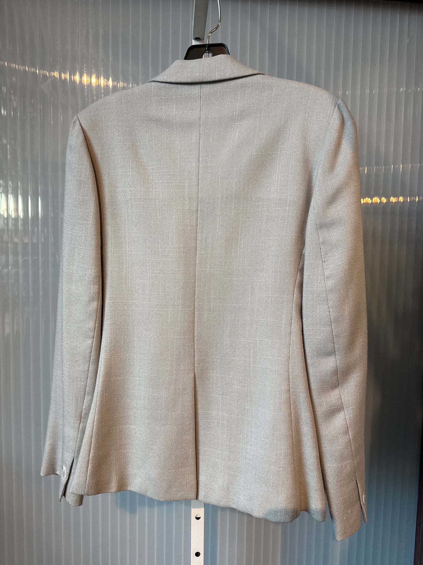 1980s Gray Blazer with Shell Buttons