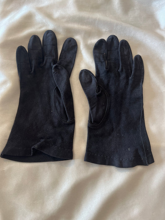 Black Suede Gloves