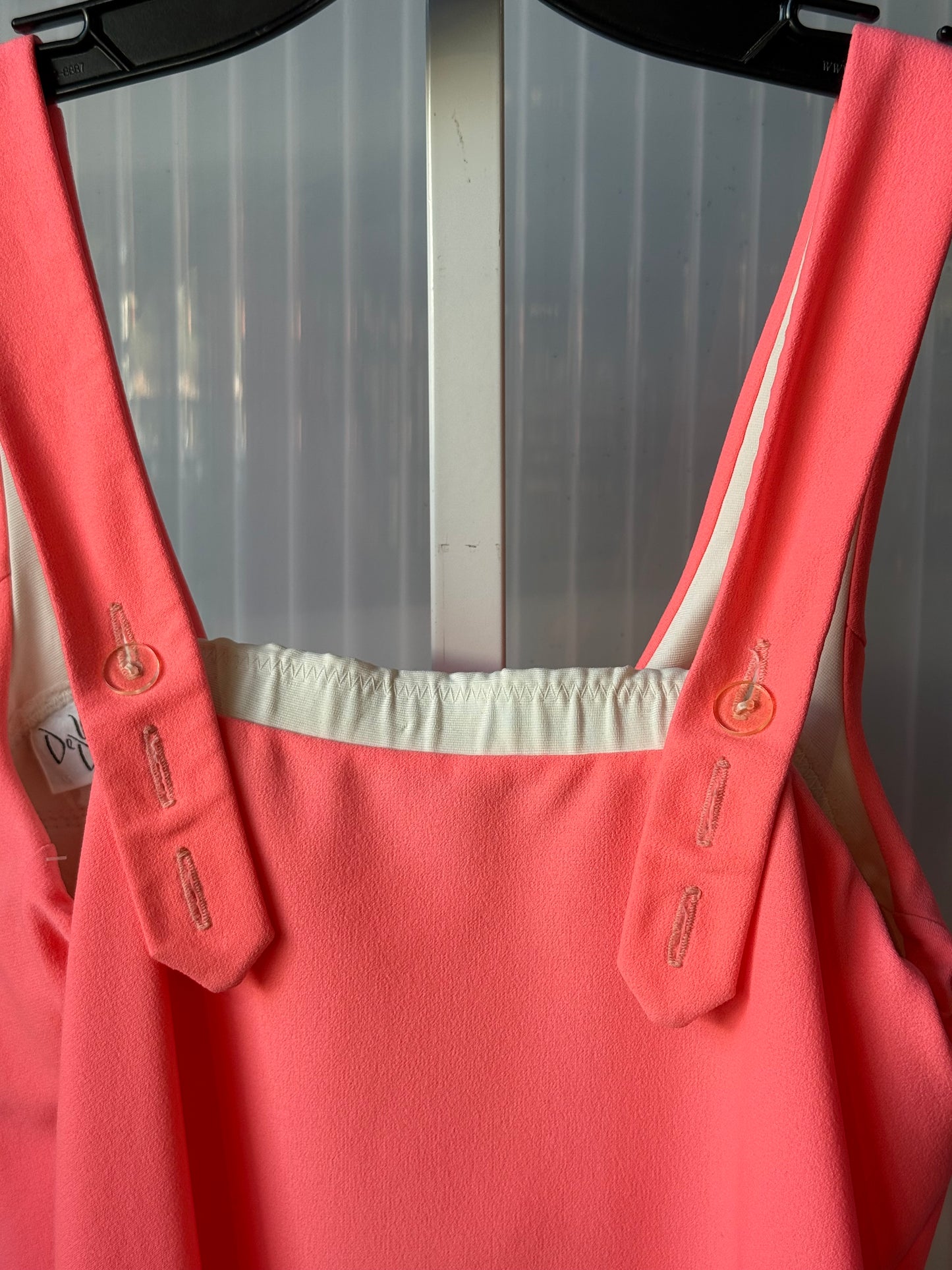 1960s DeWeese Design Coral Pink 2-Piece Swimsuit