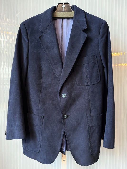1960s Navy Wool Suit Jacket