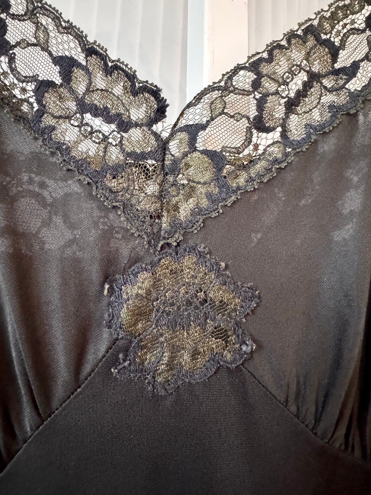 1950s Heiress Black Slip