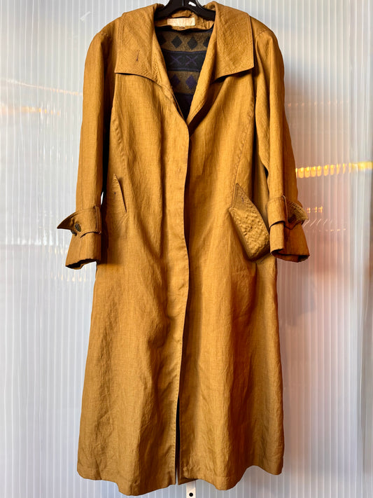 1980s Brown Trench Coat with Removable Lining