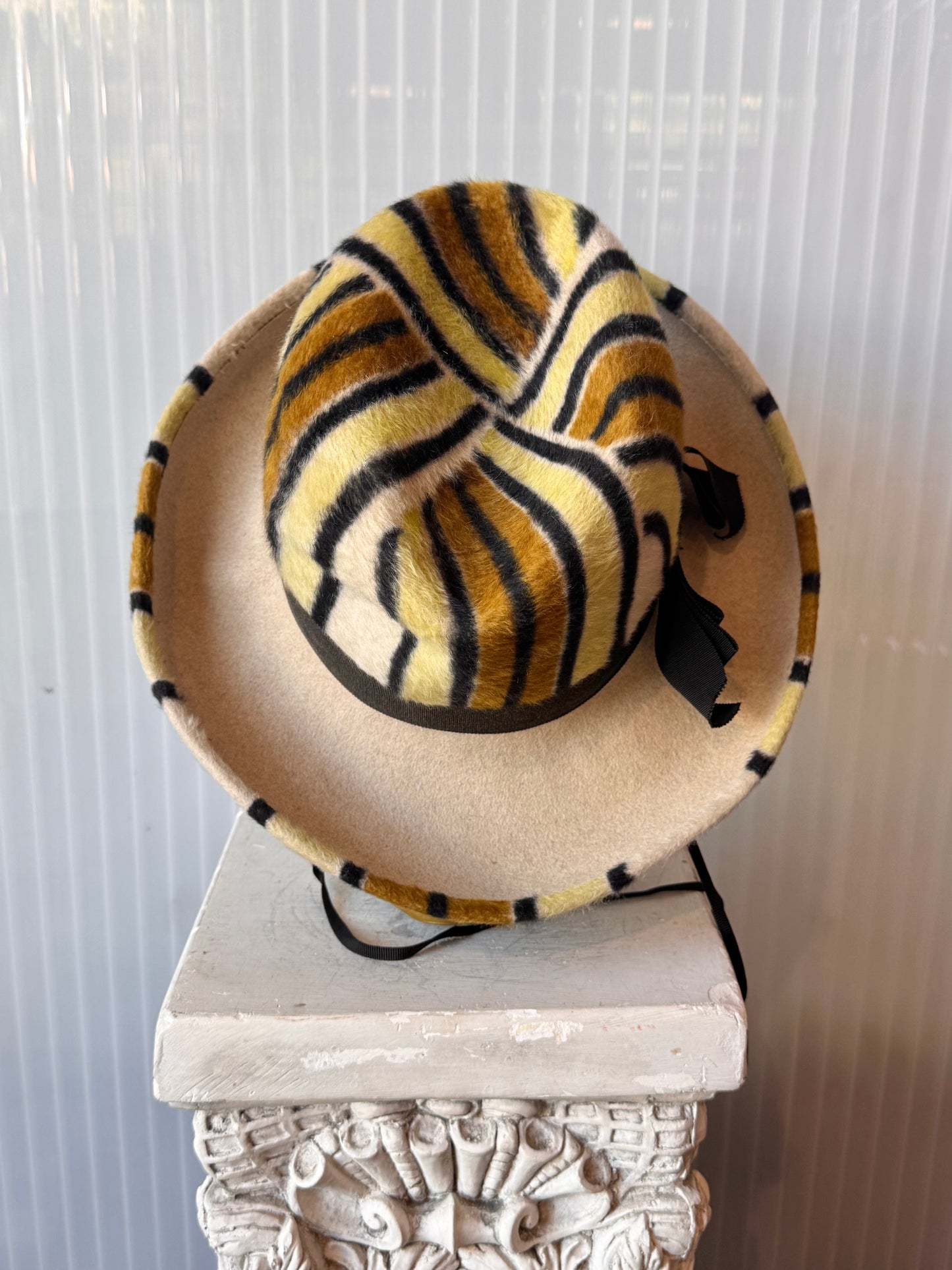 1960s Yves Saint Laurent Olive Green Hat