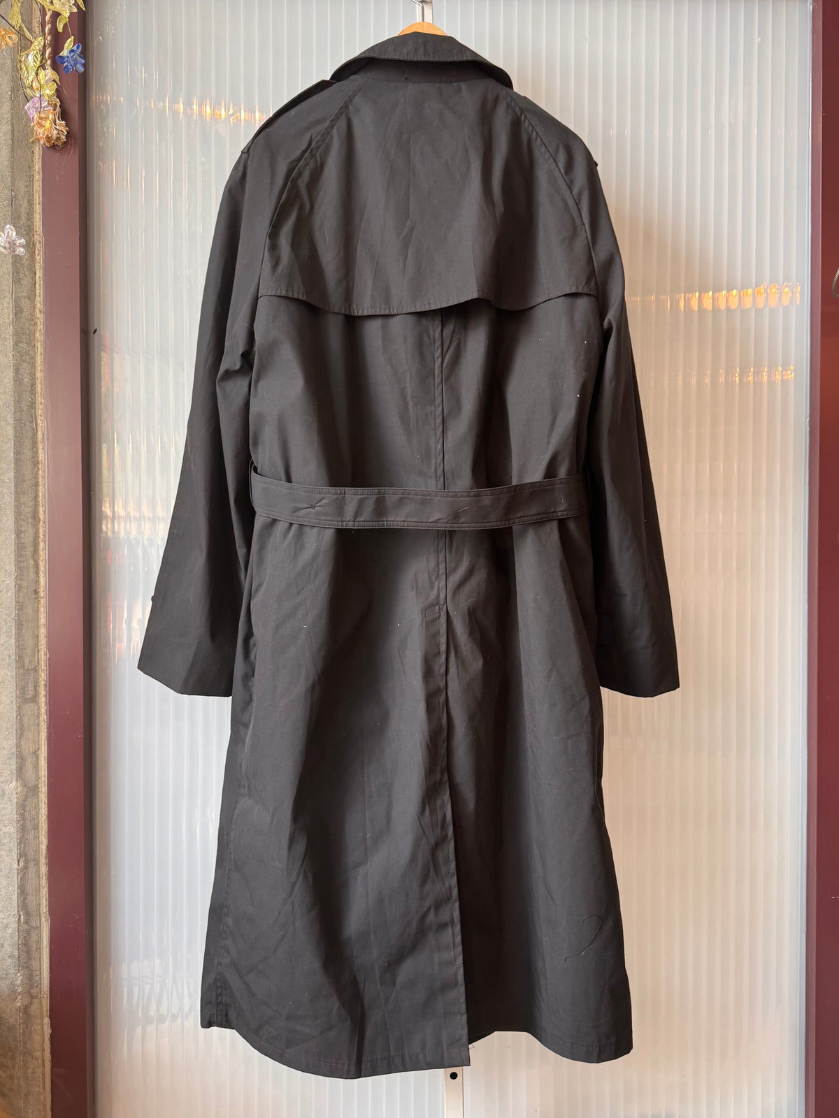 2014 Deadstock Defense Logistics Agency Black Trench Coat