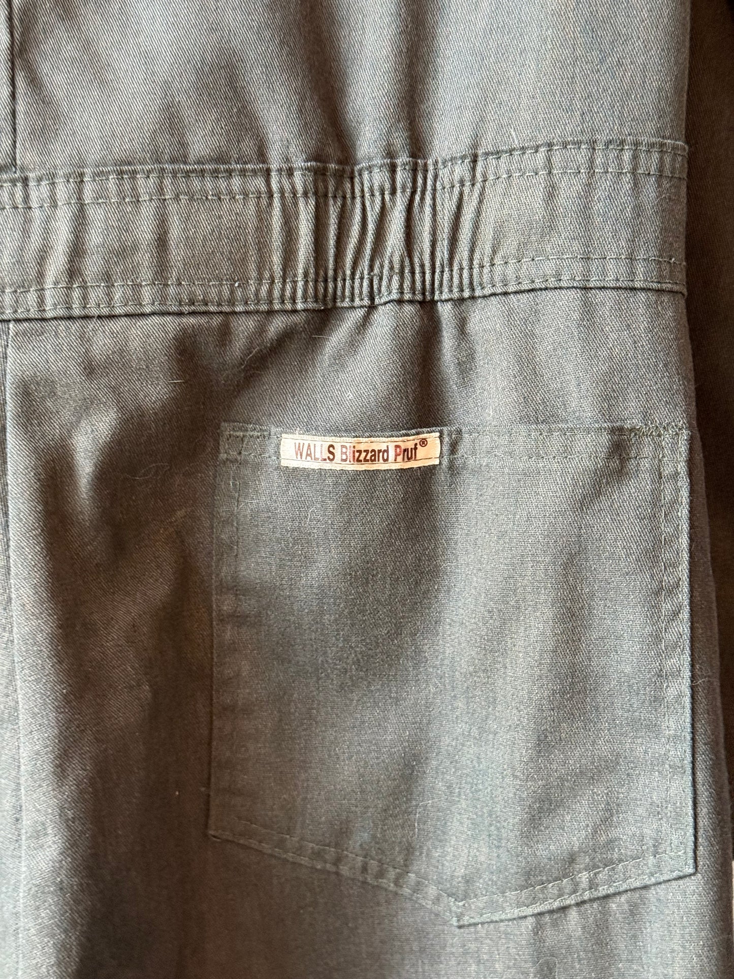 1980s Green-Grey Insulated Workwear Coveralls