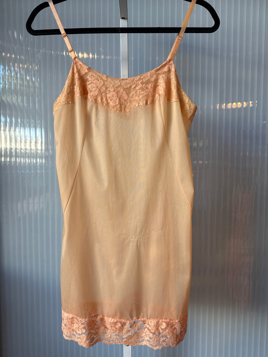 1950s Pastel Orange Slip