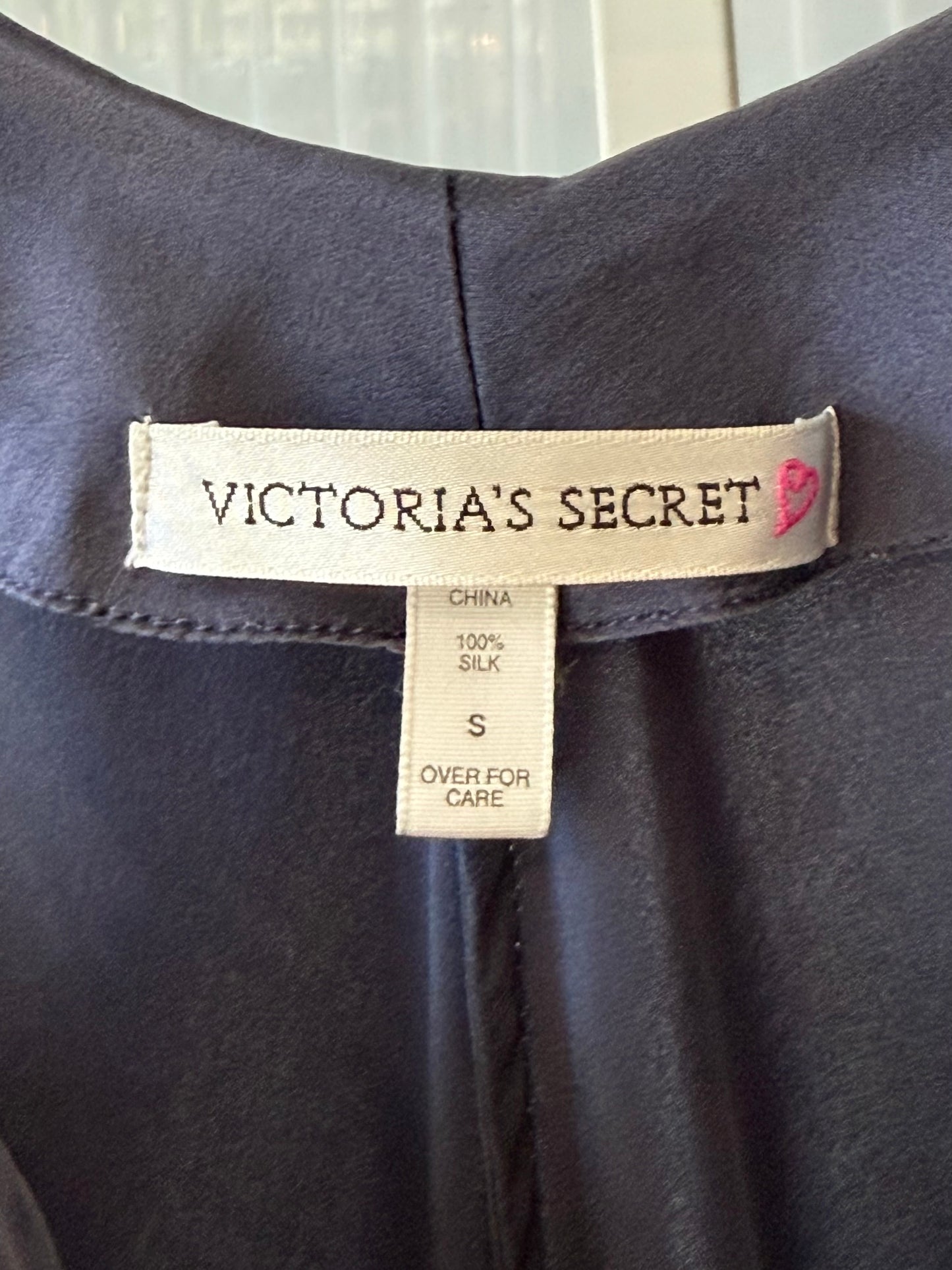 2010s Victoria Secret Charcoal Gray Silk Slip Dress