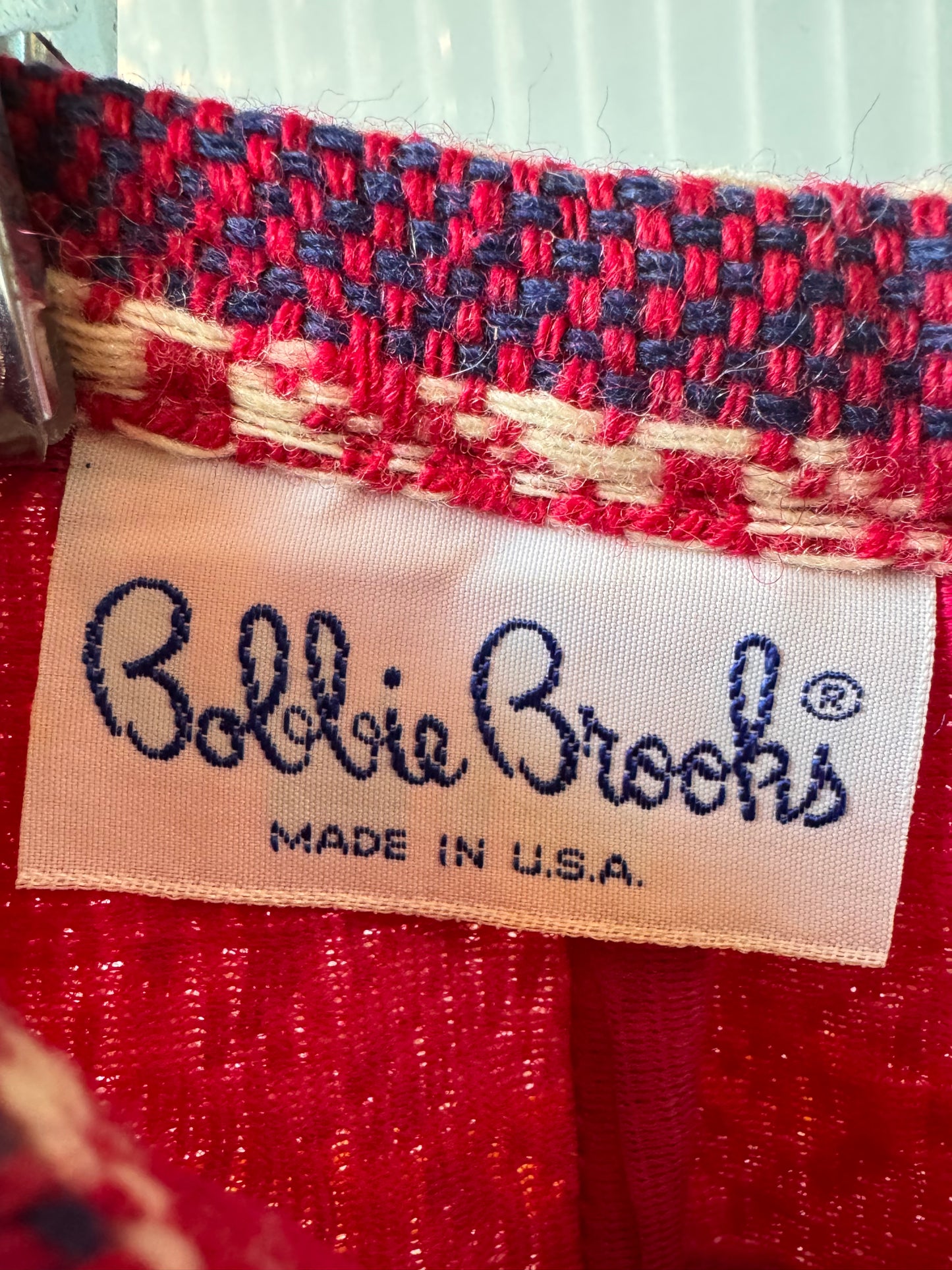 1970s Fuschia Striped Woven Wool Skirt