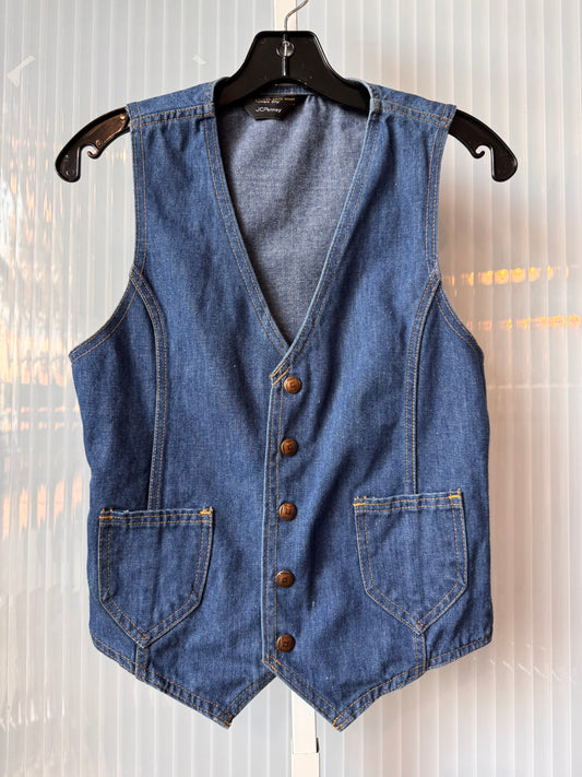 1970s JCPenney Denim Vest