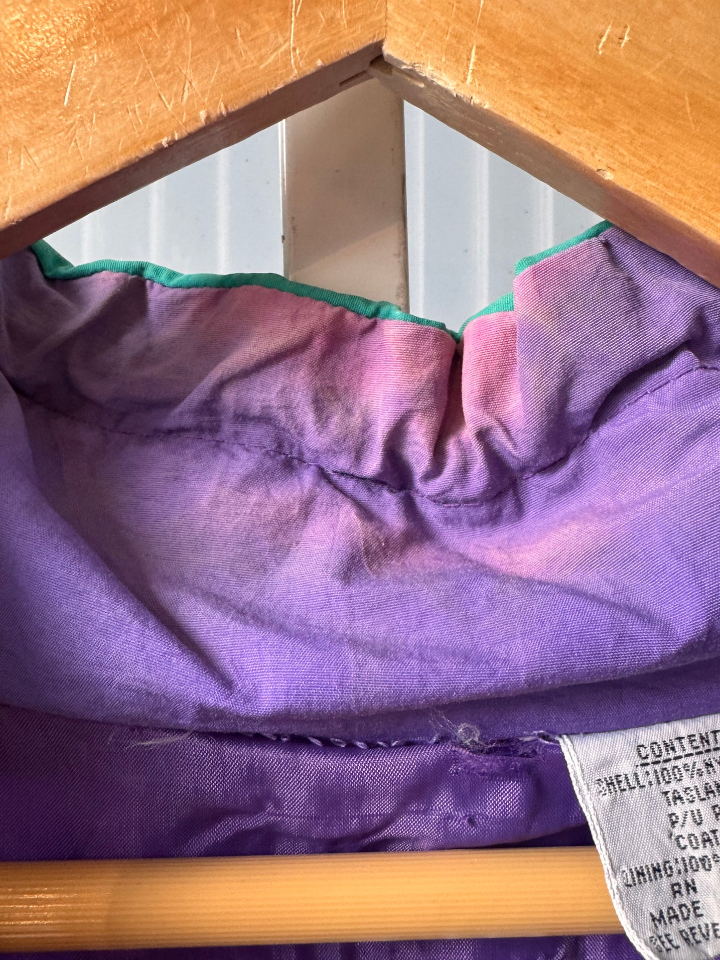 1980s Purple & Teal Windbreaker Jacket