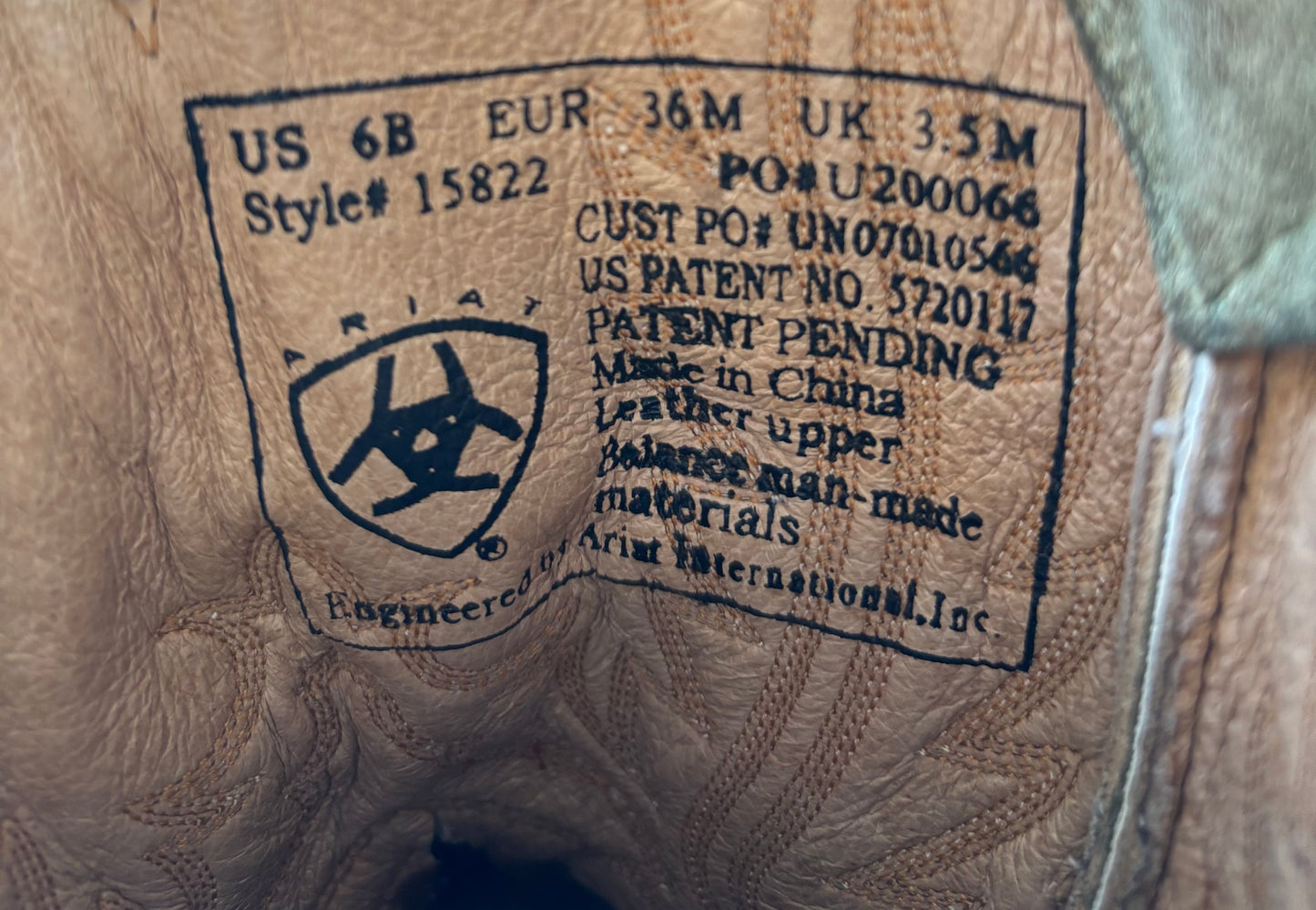 Ariat 2-Tone Green Tan Cowgirl Boots 6B
