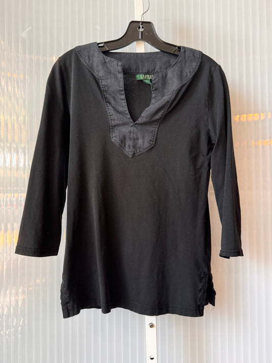 2000s Ralph Lauren Black Tunic Top