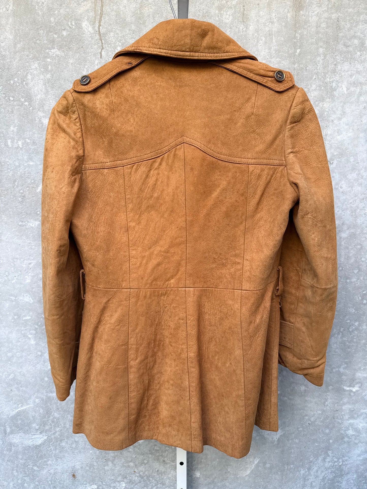 1960s Camel Suede Jacket with Pockets