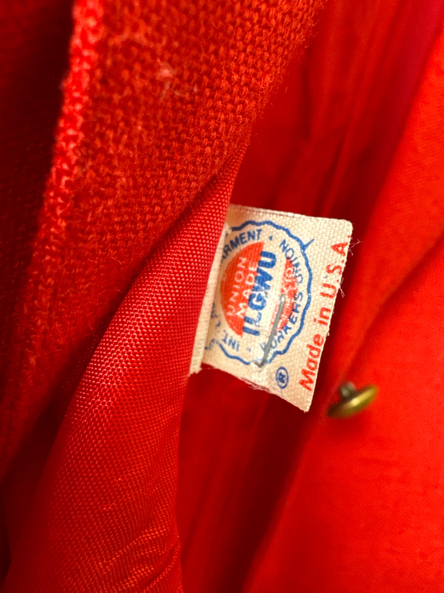 1980s Red Blazer Jacket with Gold Buttons