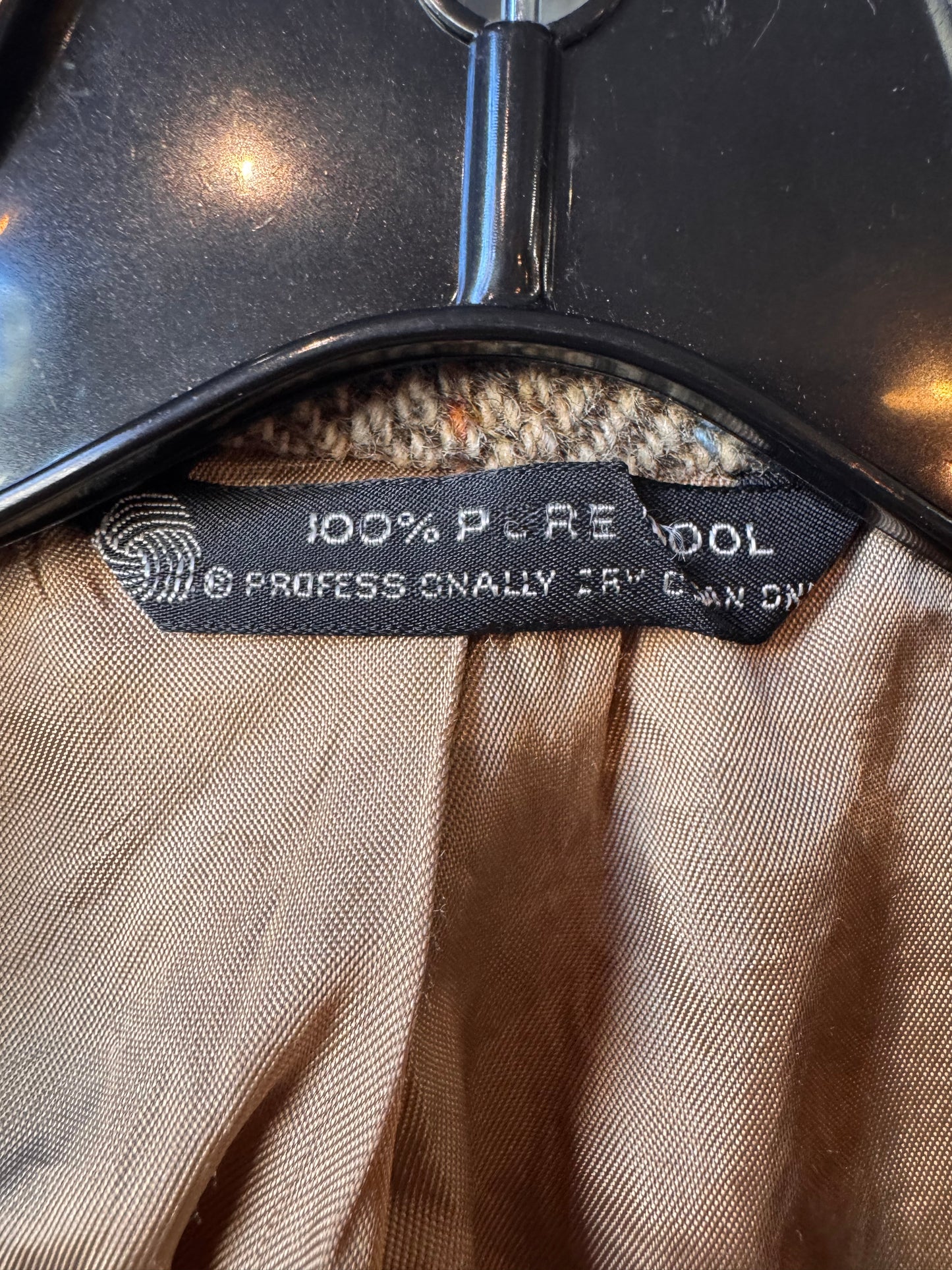 1960s Brown Herringbone Tweed Jacket