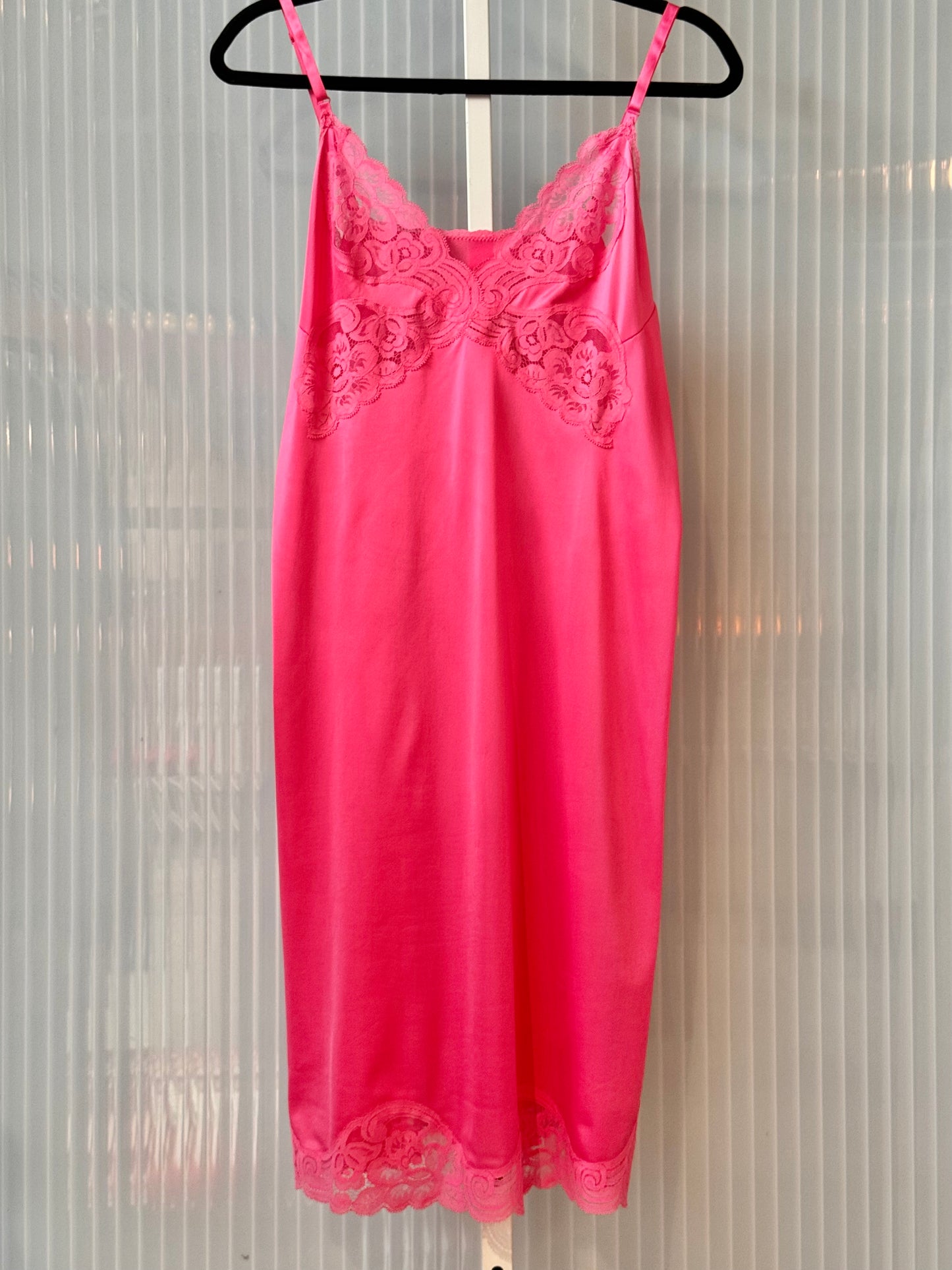 1970s Fuchsia Pink Slip