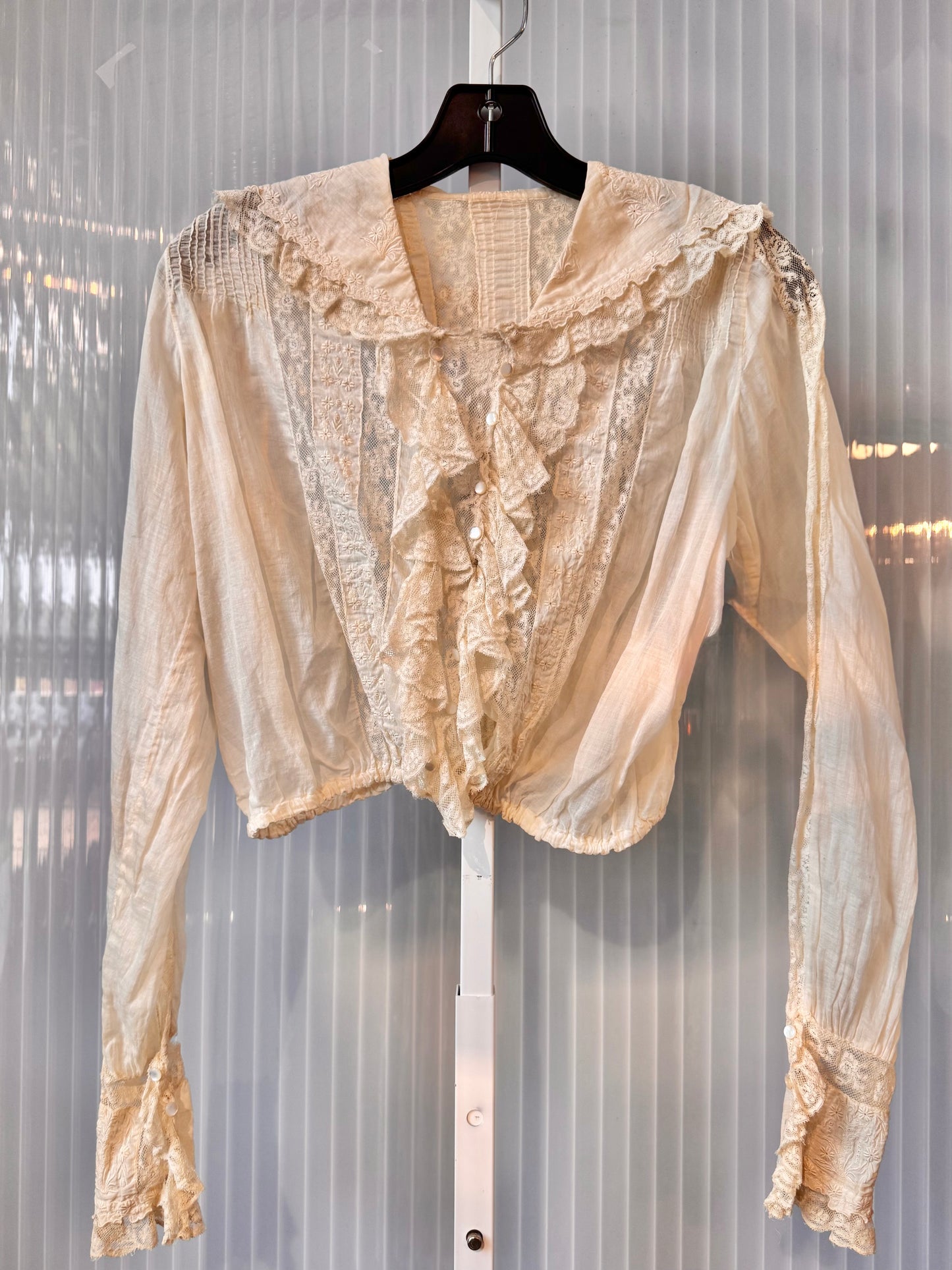 Edwardian Cream Lace Blouse