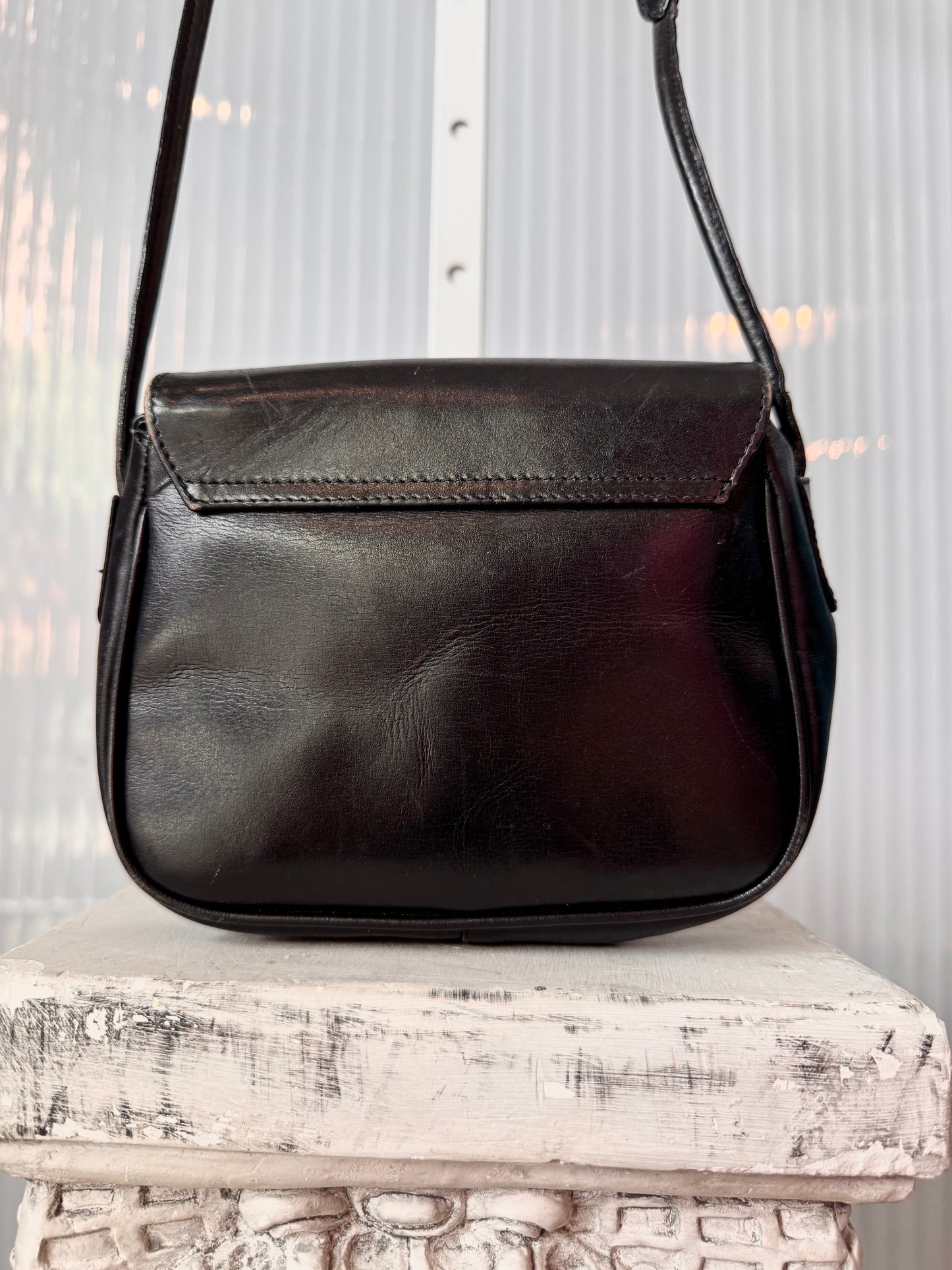 Valentino Black Saddle Bag