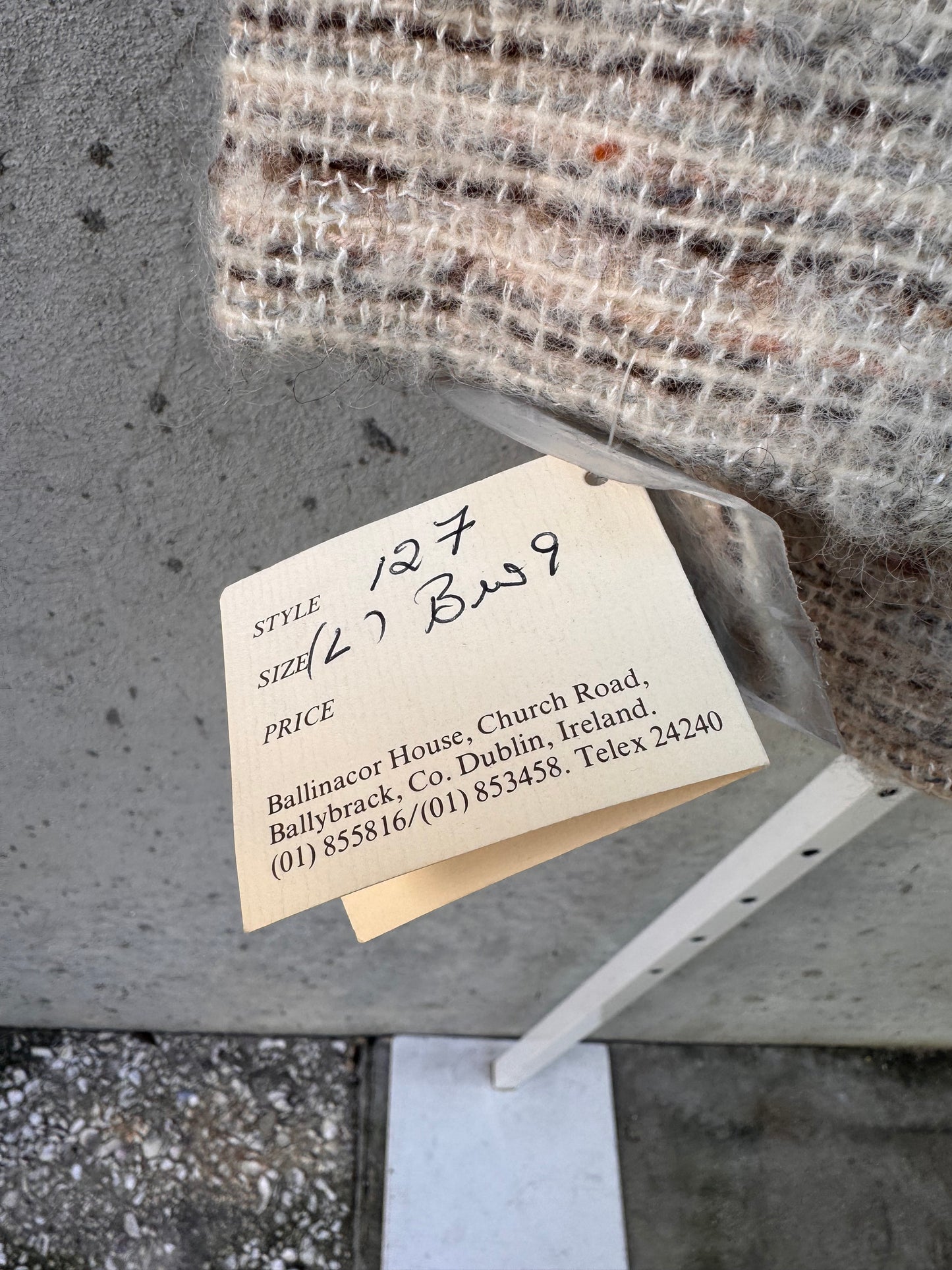 1980s Deadstock Cream Wool Jacket