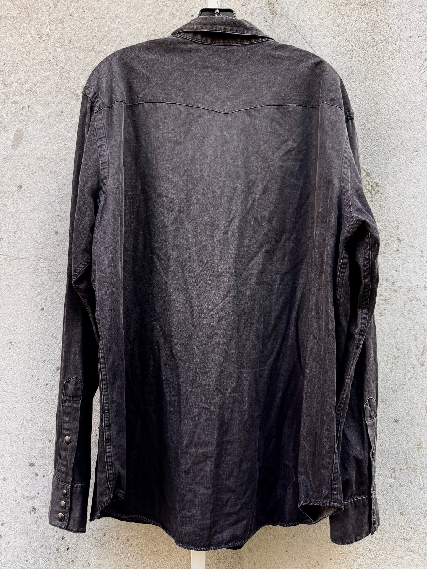 2000s Polo Ralph Lauren Black Western Shirt