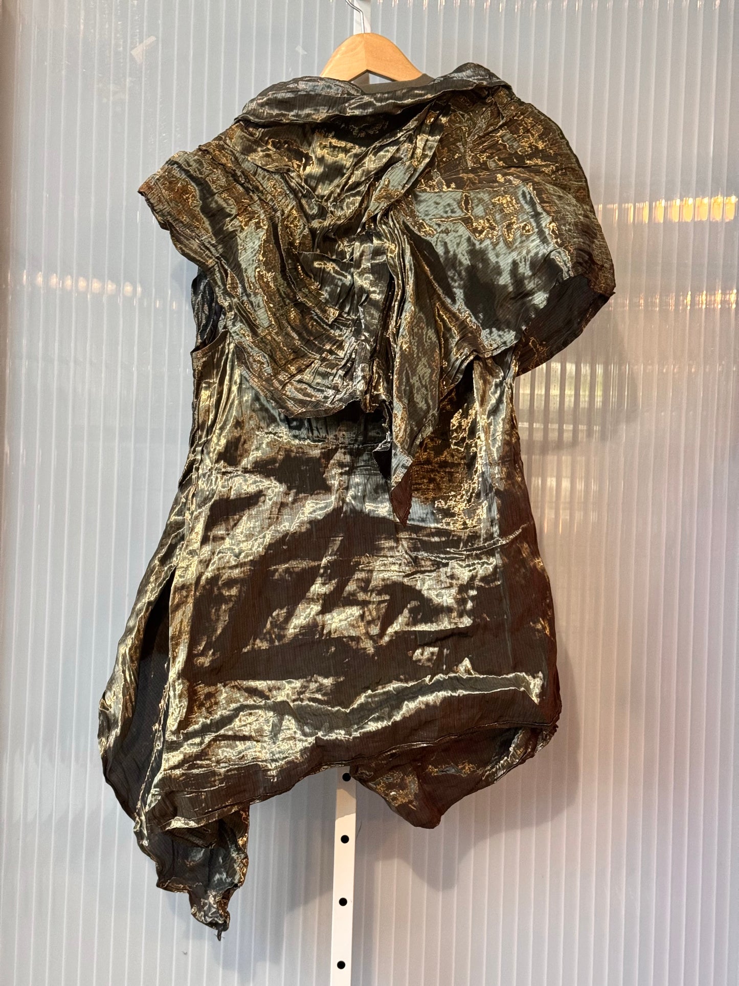 Hunger Games Set Piece Metallic Silver Jacket