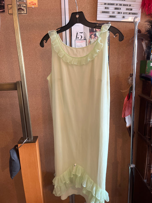 1960s Pastel Green Nightgown