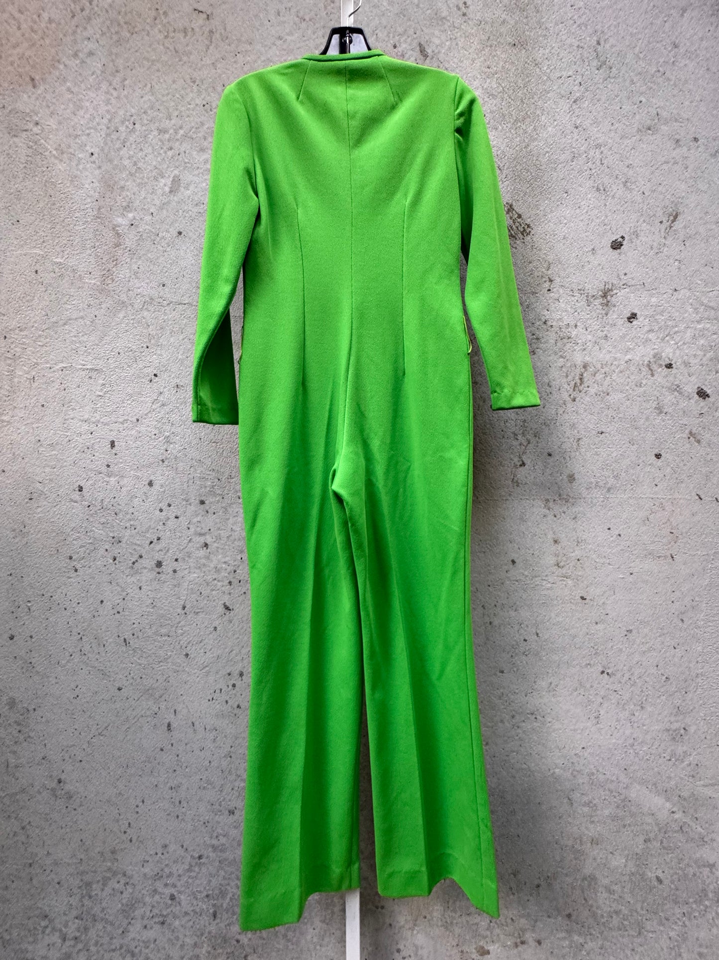 1970s Bright Green Disco Jumpsuit