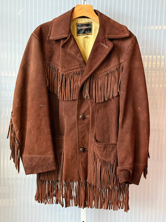 1970s Suede Fringe Western-Style Jacket