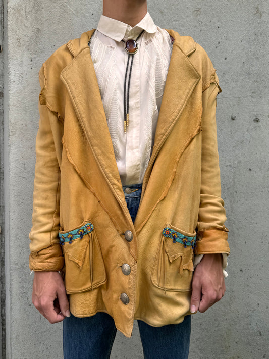 1970s Native American Leather Jacket