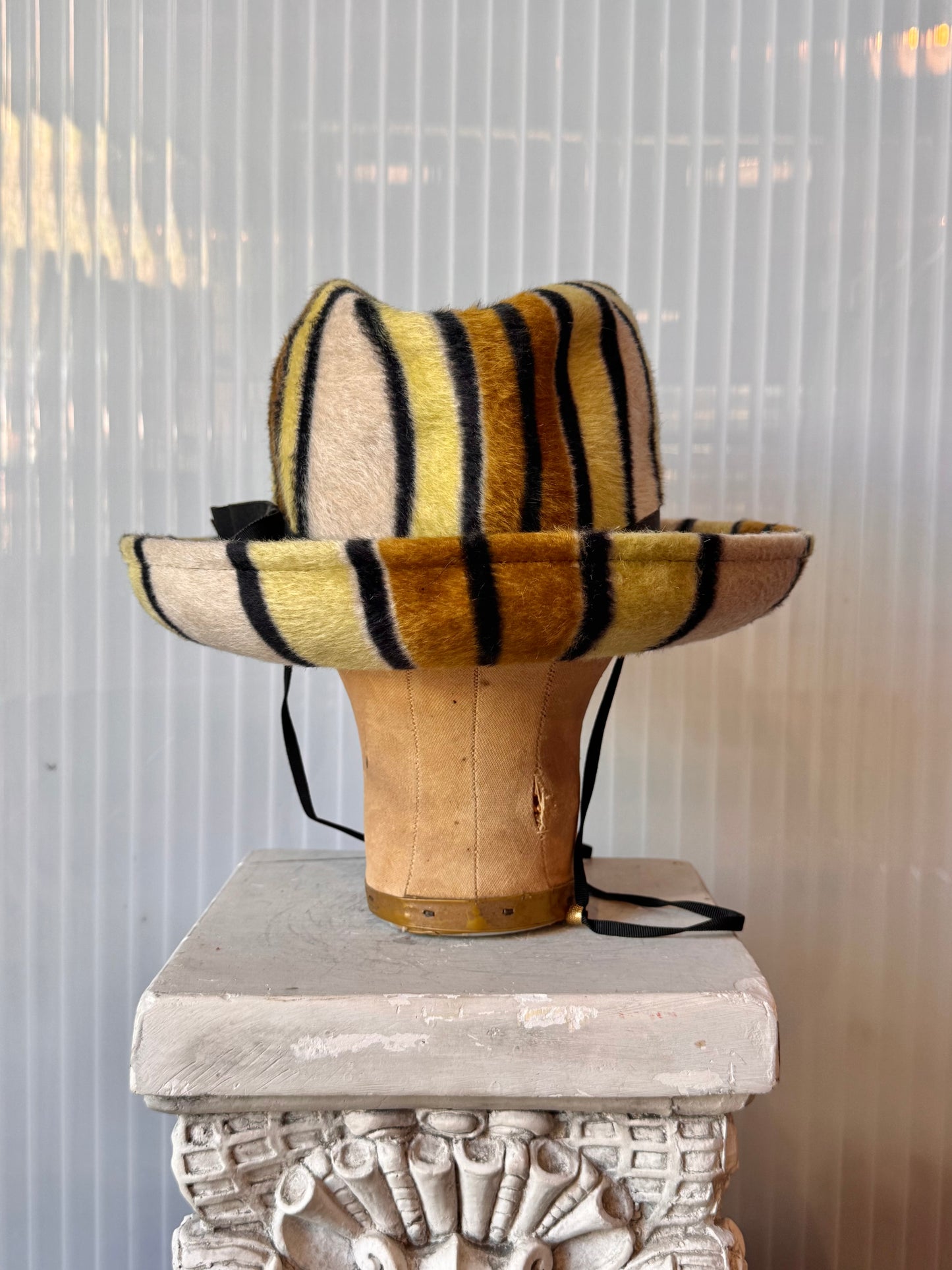 1960s Yves Saint Laurent Olive Green Hat