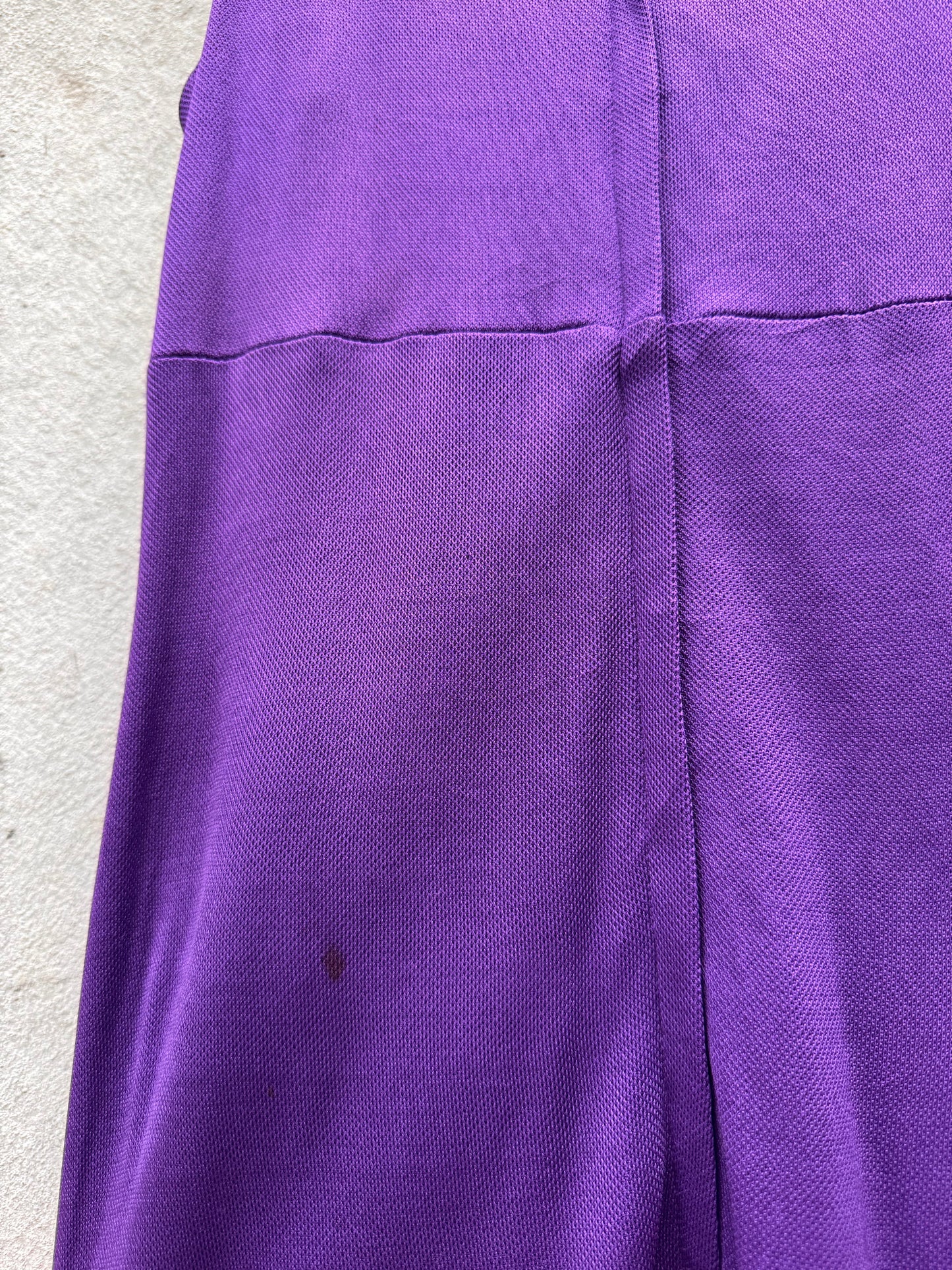 1970s Purple Flare-Leg Disco Romper