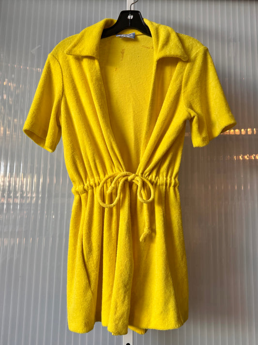 1970s Yellow Terrycloth Playsuit