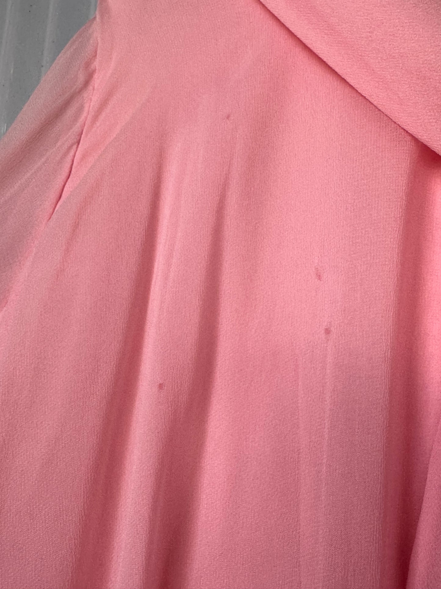 1960s Bubblegum Pink Princess Sheer Layered Beaded Gown