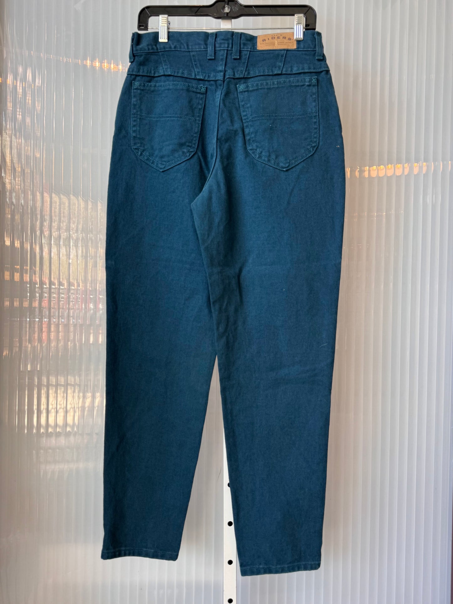 1990s Teal Riders Denim Mom Jeans